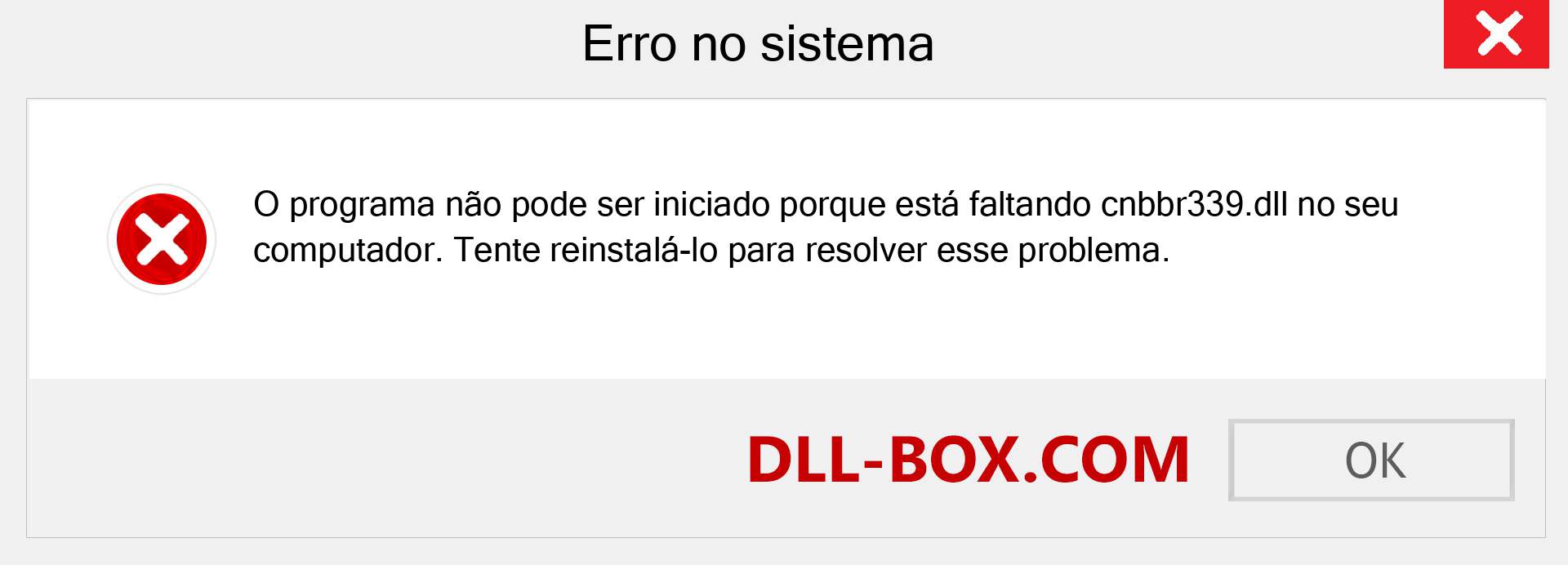 Arquivo cnbbr339.dll ausente ?. Download para Windows 7, 8, 10 - Correção de erro ausente cnbbr339 dll no Windows, fotos, imagens